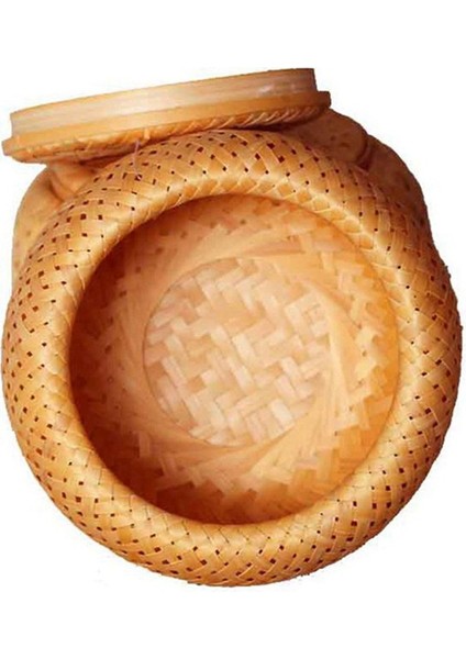 Küçük Eşyaların Saklanması Için Kapaklı 4 Küçük Dekoratif Bambu Sepet Seti El Yapımı ve Örgülü Bambu Saklama Kutusu (Yurt Dışından) modelleri