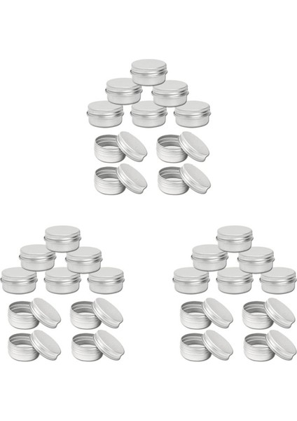 75X 15ML Alüminyum Teneke Makyaj Mum Kapları Kapasiteli Boş Büyük Kozmetik/mum//saç Ürünü (Yurt Dışından)