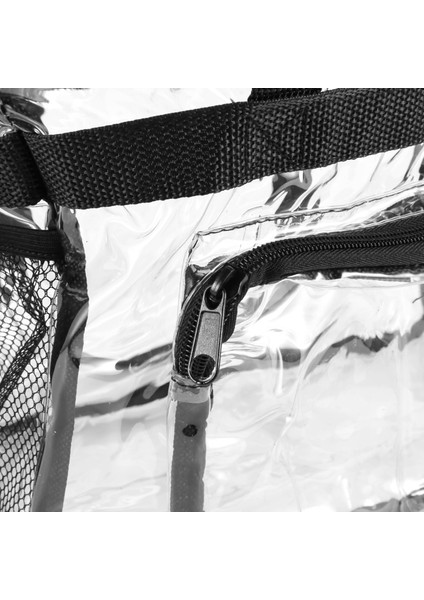 Şeffaf Tote Çanta, Ayarlanabilir Omuz Askısı ve Fermuarlı Üst, Stadyum Güvenliği Seyahat ve Spor Salonu Şeffaf Çanta, Spor Için Mükemmel (Yurt Dışından) indirimleri