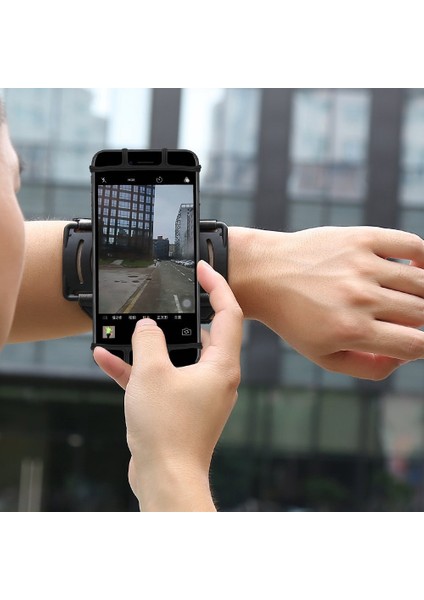 Açık Spor Bilek Telefon Kılıfı Çıkarılabilir Dönen Telefon Bileklik Kol Bandı Bilek Brace Spor Koşu Bisiklet (Yurt Dışından)