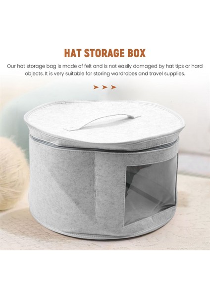 Şapka Kutusu Organizatör Yuvarlak Seyahat Şapka Kutuları Katlanabilir Şapka Saklama Çantası Toz Geçirmez Kapaklı Şapka Saklama Kutusu Şapka Kutuları A (Yurt Dışından) indirimleri
