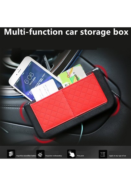 Araba Koltuğu Yan Arka Saklama Kutuları, Otomotiv Koltuk Arkası Kartı Cep Telefonu Çeşitli Eşyalar Braketi Organizatör Istifleme Toplama, Kırmızı (Yurt Dışından) fiyatları