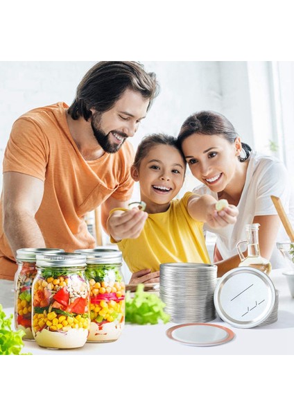 Top/kerr Kavanozları Için Konserve Kapakları Normal Ağız, Silikon Contalı Bölünmüş Tip Metal Kavanoz Kapakları, Gümüş, 14 Parça (Yurt Dışından) fırsatları