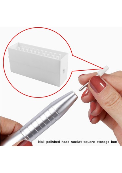 Tırnak Matkap Uçları Tutucu Toz Geçirmez Standı Görüntüleyici Organizatör Konteyner 30 Delik Manikür Araçları Akrilik Kapak Kılıf Manikür Araçları (Yurt Dışından) fırsatları