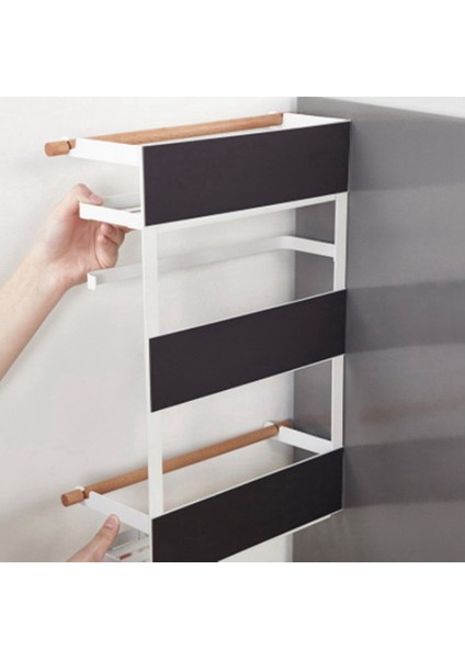 Mutfak Rafı Buzdolabı Manyetik Organizatör - Tasarım Kağıt Havluluk, Ağır Hizmet Tipi Buzdolabı Raf Depolama (Yurt Dışından) fiyatları