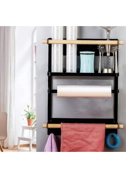 Mutfak Rafı Buzdolabı Manyetik Organizatör - Tasarım Kağıt Havluluk, Ağır Hizmet Tipi Buzdolabı Raf Depolama (Yurt Dışından) indirimleri