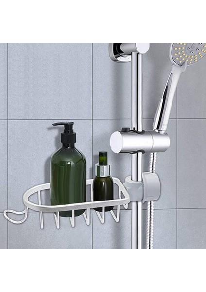 2 Adet Alüminyum Duş Depolama Sepeti Mutfak Banyo Için Tek Katmanlı Depolama Şampuan Sabun Duş Depolama Rafı B (Yurt Dışından) modelleri