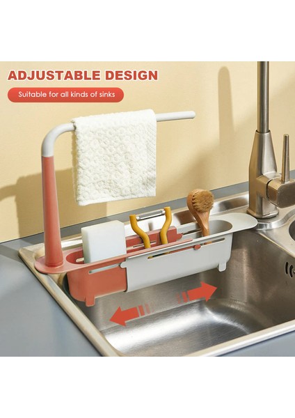 Mutfak Çok Fonksiyonlu Lavabo Rafı, Elbise Rafı, Lavabo Teleskopik Rafı, Lavabo Drenaj Rafı, Sünger Drenaj Rafı C (Yurt Dışından) indirimleri