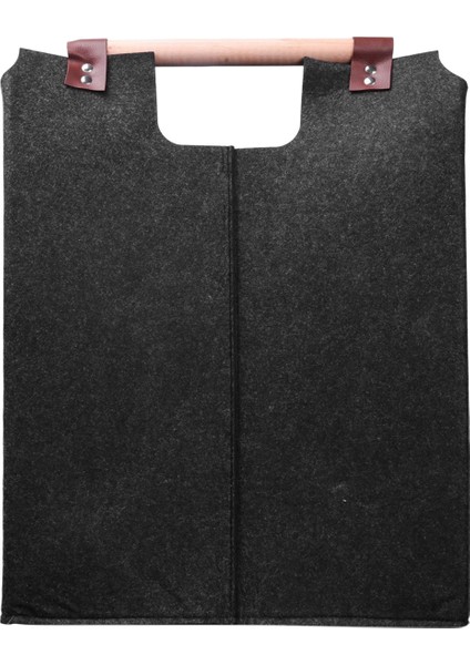 Keçe Çanta, Yakacak Odun Sepeti, Keçe ve Takviyeli Saplar, Ahşap Sepet, Keçe Çanta, Katlanabilir, Ahşap Sepet (Yurt Dışından) fırsatları