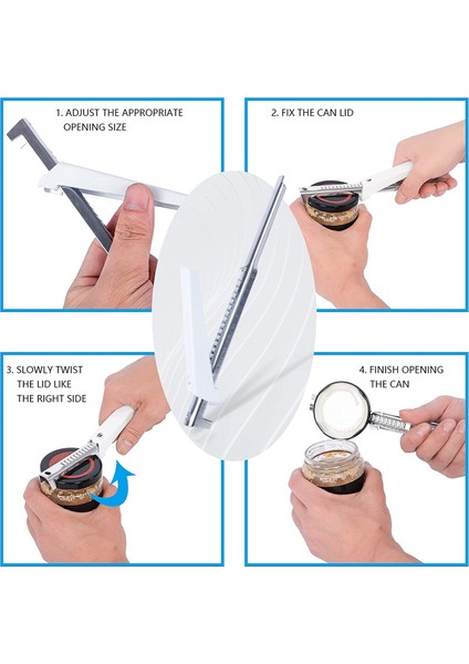 Adet Ayarlanabilir Kavanoz ve Şişe Açacağı, Paslanmaz Çelik Konserve Açacağı Kavanoz Kapağı Tutucu, Manuel Mutfak Aksesuarları (Yurt Dışından) indirimleri