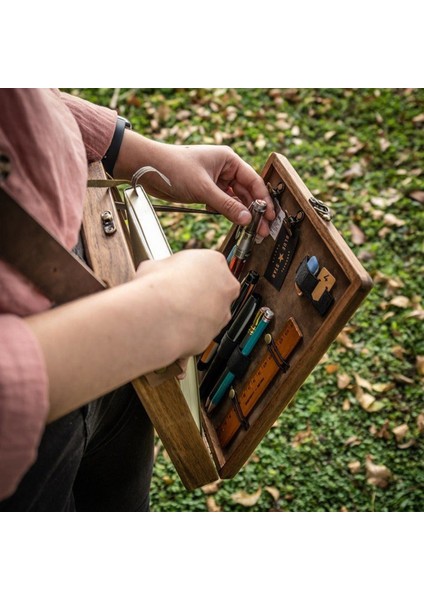 Yazarlar Messenger Ahşap Kutu A5 Ahşap Retro Trend Omuz Çantası Açık Evrak Çantası Kutusu Ev Dekor Sanat Çanta (Yurt Dışından) modelleri