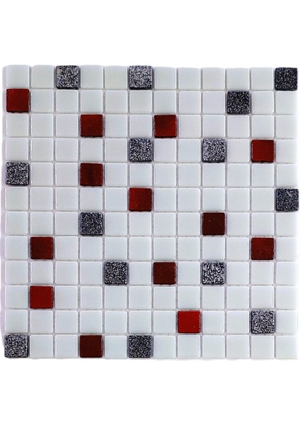Mutfak Tezgah Arası ve Tüm Yaşam Alanları İçin Cam Mozaik. Taş Ölçüleri: 25X25X5 Mm. File Ölçüsü: 31.5X31.5 cm. ( 1 Kutu = 1 m2 Fiyatıdır )