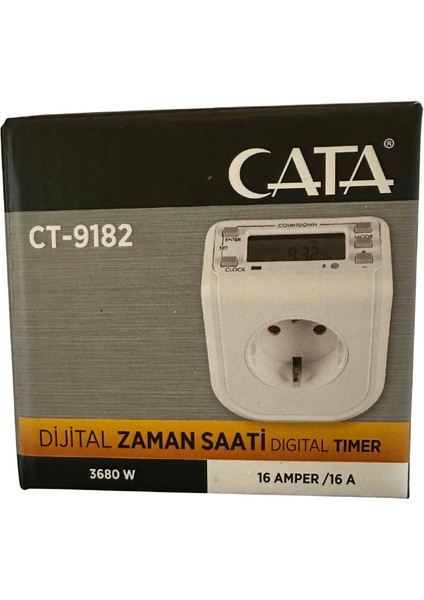 CT-9182 3680W 16 Amper Dijital Zaman Saati