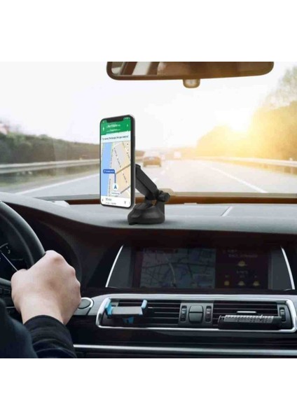 Manyetik Güçlü Araç Telefon Tutucu Uzatma Ayarlı