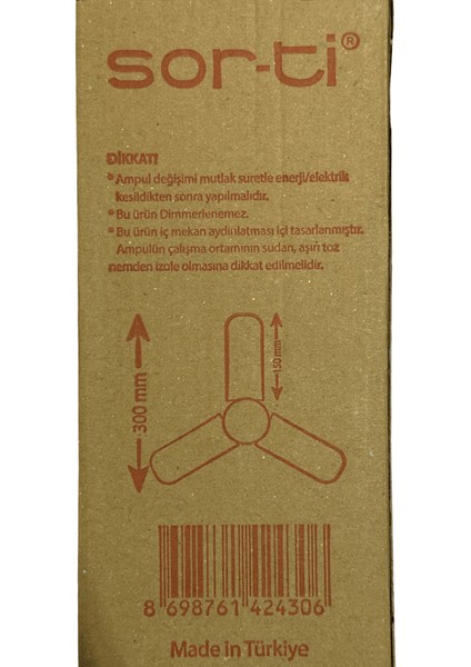 30W (270W) 6500K (Beyaz Işık) E27 Duylu Pervane LED Ampul modelleri