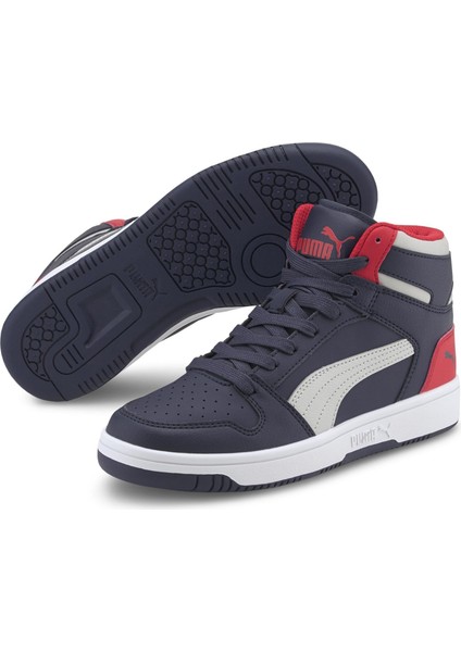 Rebound Layup SL Jr 370486-11 ERKEK Lacivert-Lila-H R Red Günlük Sneaker Ayakkabı