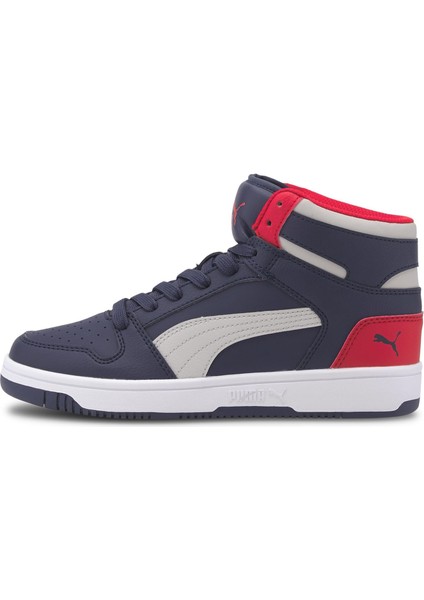 Rebound Layup SL Jr 370486-11 ERKEK Lacivert-Lila-H R Red Günlük Sneaker Ayakkabı