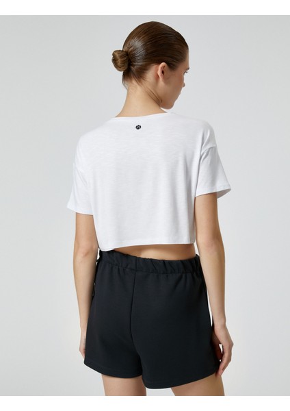 Spor Basic Spor T-Shirt Kısa Kollu Bisiklet Yaka fırsatları