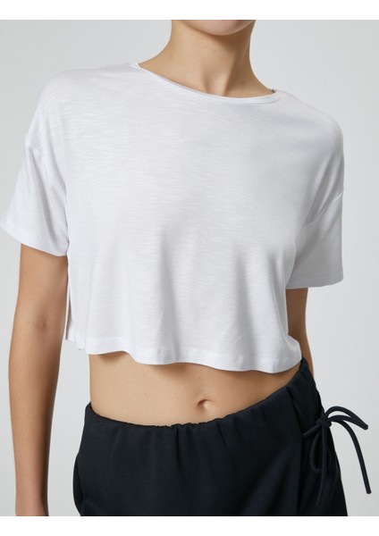 Spor Basic Spor T-Shirt Kısa Kollu Bisiklet Yaka indirimleri