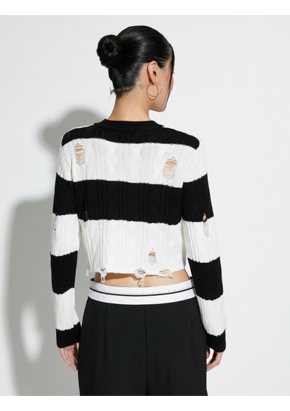 Crop Ajurlu Kazak Uzun Kollu fırsatları