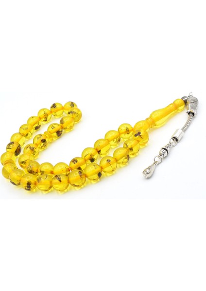 Küre Kesim Karınca Fosilli Toz Kehribar Tesbih 10 mm fiyatları