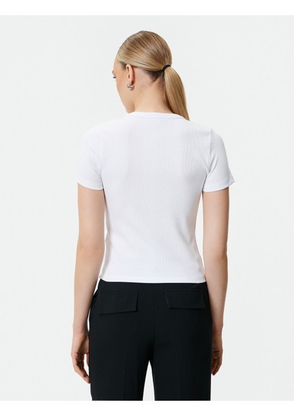 Brooklyn Baskılı T-Shirt Slim Fit Kısa Kollu Bisiklet Yaka Pamuklu fırsatları