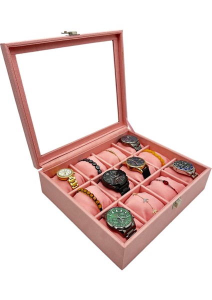 12'li Pembe Spesiyal Saat Kutusu