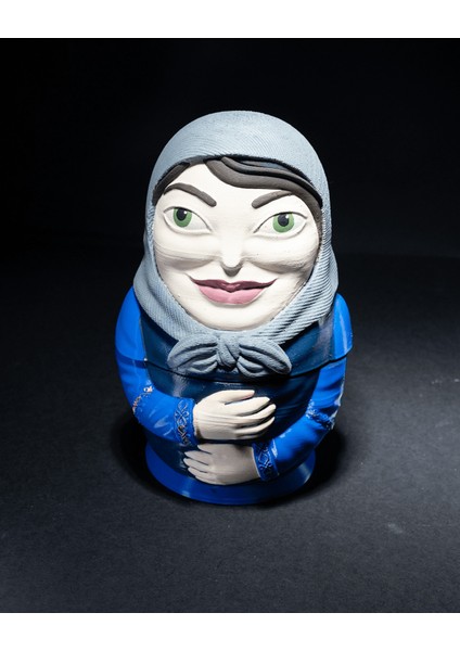 Cadılar Bayramı Matruşka Seti Kuru Kafa Zombi Masaüstü Dekoratif Obje