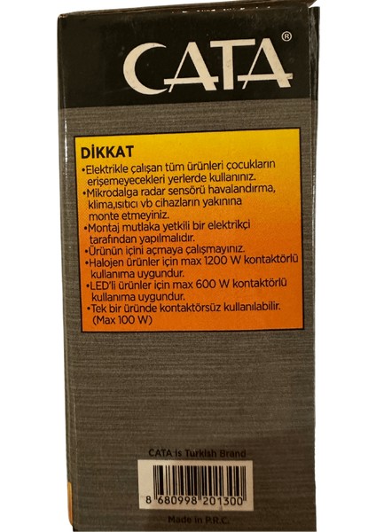 CT-9185 1200W 360 Derece Radar Sensör