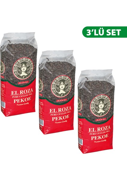 Pekoe Pure Ceylon Tea 500G*3ADET
