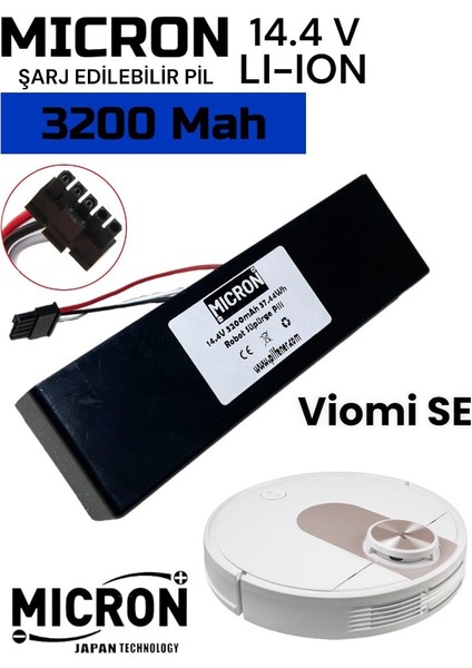 Viomi Se Uyumlu Akıllı Robot Süpürge Bataryası 3200 Mah Pil , Batarya fiyatları