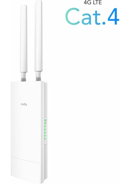 LT400 2,4ghz/5ghz 4port Wi-Fi,4g Lte IP65 Nonosım Destekli Outdoor Mobile Router