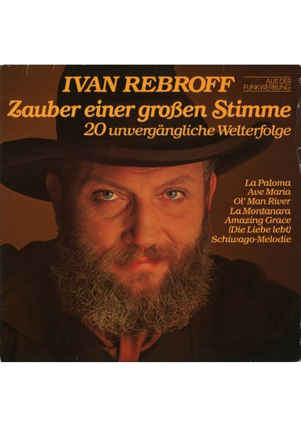 Ivan Rebroff – Zauber Einer Großen Stimme Folk Tarz Plak Alithestereo