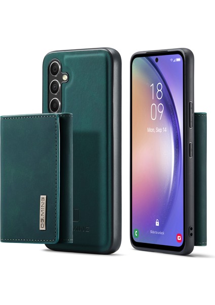 Samsung Galaxy A54 Için 5g Pu Deri Kaplamalı Pc+Tpu Kickstand Manyetik Çıkarılabilir Cüzdan Telefon Telefon Kılıfı (Yurt Dışından)