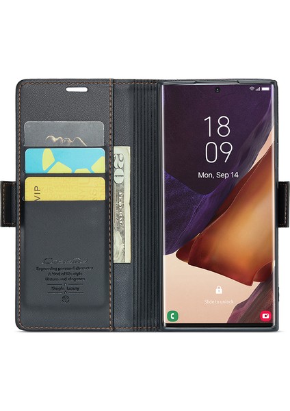 Samsung Galaxy NOTE20 Ultra/ultra 5g Rfıd Engelleme Deri Cüzdan Flip Stant Standı Litchi Dokusu Telefon Kasa- Telefon Kılıfı (Yurt Dışından) fiyatları