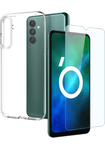 Samsung Galaxy A04S Için Northjo 4g (164.7 x 76.7 x 9.1 Mm) 2'si 1 Arada Yumuşak Tpu Cep Telefonu Arka +Yayılma Önleyici Temperli Cam Ekran Koruyucusu Şeffaf Telefon Kılıfı (Yurt Dışından)