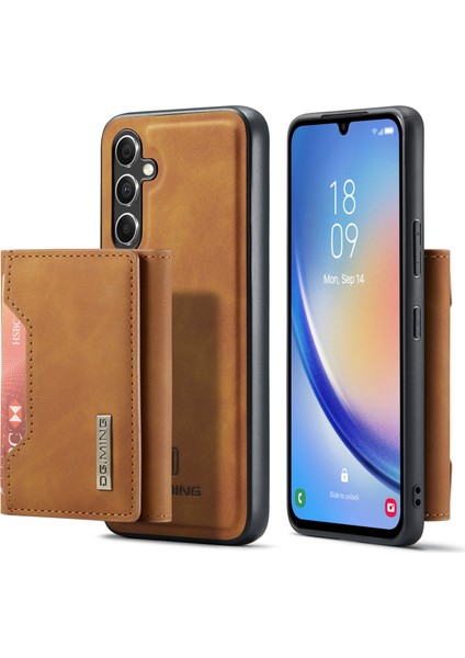 Samsung Galaxy A34 5g Çıkarılabilir Manyetik Telefon Kasası Pu Deri Kaplı Pc+Tpu Cüzdan Kickstand- Telefon Kılıfı (Yurt Dışından)