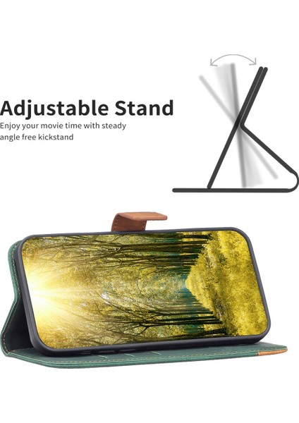 Samsung Galaxy A14 Için 5g Style 11 Flip Stand Cüzdan Cilt Touch Mat Pu Deri Renk Ekleme Cep Telefonu Koruma Telefon Kılıfı (Yurt Dışından)