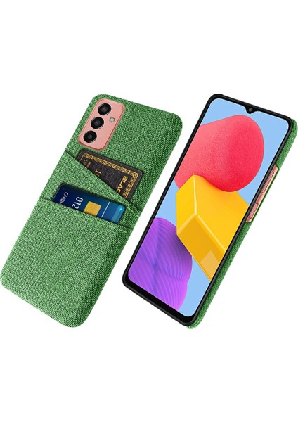 Samsung Galaxy M13 Için 4g Bez Doku Düşme Önleme Çift Kart Yuvaları Pc Koruyucu Arka Telefon Kılıfı (Yurt Dışından)