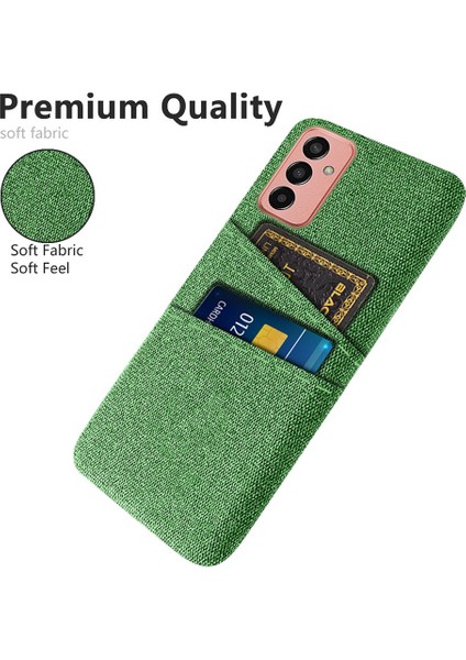 Samsung Galaxy M13 Için 4g Bez Doku Düşme Önleme Çift Kart Yuvaları Pc Koruyucu Arka Telefon Kılıfı (Yurt Dışından)