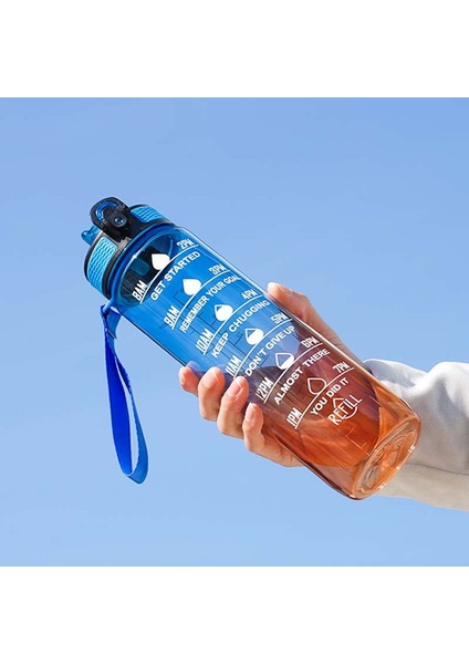 Degrade Şeffaf Spor Su Bardağı 1000ML (Yurt Dışından)