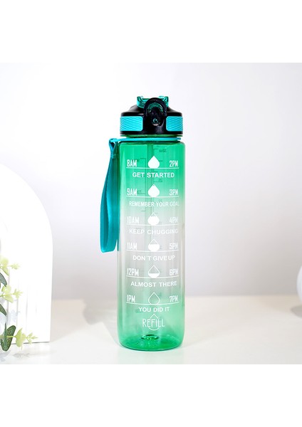 Degrade Şeffaf Spor Su Bardağı 1000ML (Yurt Dışından)