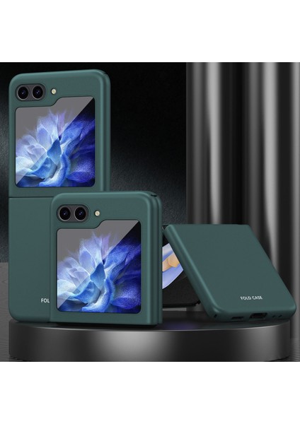 Samsung Galaxy Z Flip5 5g Cilt Touch Sert Pc Ka Kaplama Koruyucu Telefon Kılıfı (Yurt Dışından)