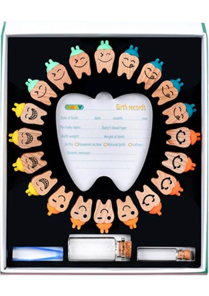 Ahşap Çocuk Bebek Dişi Saklama Kutusu (Yurt Dışından)