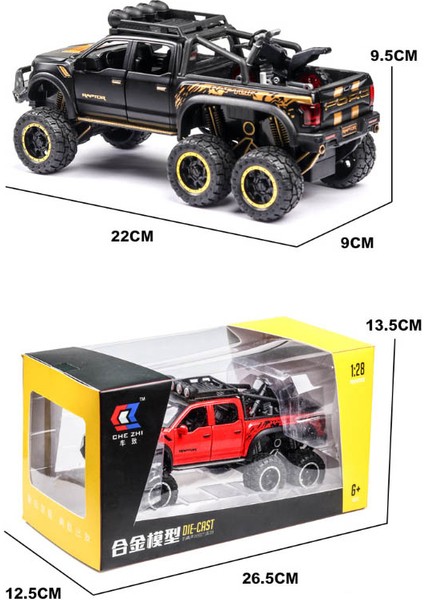 1:24 Ford Raptor F150 Araba Modeli (Yurt Dışından)