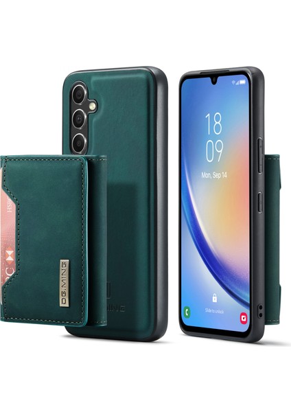 Samsung Galaxy A34 5g Çıkarılabilir Manyetik Telefon Kasası Pu Deri Kaplı Pc+Tpu Cüzdan Kickstand- ile Telefon Kılıfı (Yurt Dışından)