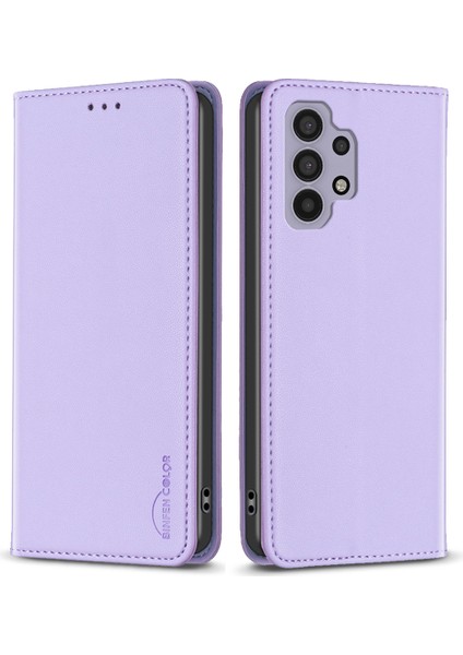 Samsung Galaxy A32 4g (Ab Versiyonu) Kart Tutucu Pu Deri Stand -Al Telefon Kılıfı (Yurt Dışından)