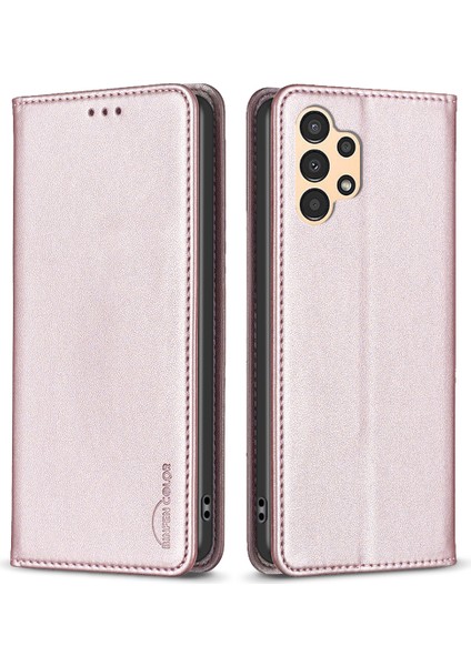 Samsung Galaxy A53 5g Için Pu Deri Kart Tutucu Yuva Stand Gül Altın Telefon Kılıfı (Yurt Dışından)