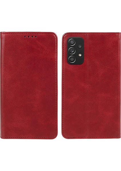 Samsung Galaxy A52S Için 5G/A52 5g/4g Pu Deri Standı Anti-Çizgi Buzağı Dokusu Cüzdan Toz Geçirmez Telefon - Telefon Kılıfı (Yurt Dışından)