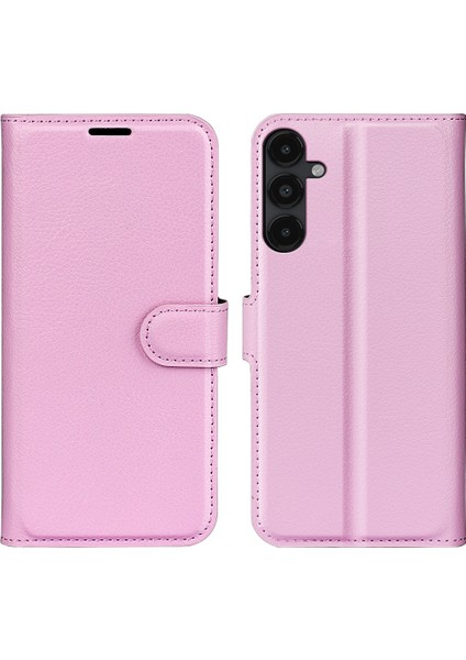 Samsung Galaxy M14 5g Litchi Doku Cüzdan Standı Telefon Vaka- Telefon Kılıfı (Yurt Dışından)